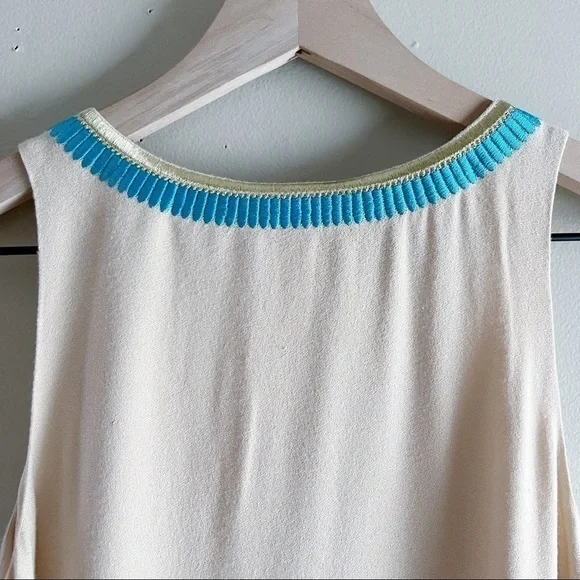 NWT Lilly Pulitzer Embroidered Aubra Shift Dress in Sand Dune, Sleeveless, XXS - Picture 11 of 13